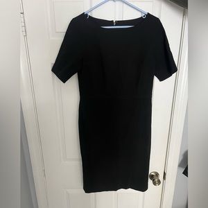 ANN TAYLOR midi black dress